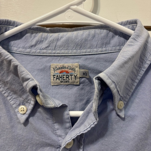 Faherty Mens Blue Button Down - Picture 8 of 8